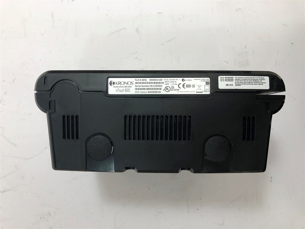 Kronos InTouch 9000 Time Clock + Touch ID Plus Biometric Reader 8609000-028