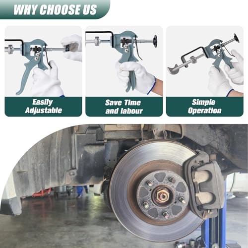 Heavy Duty Dual Piston Brake Caliper Compressor - Premium Tool