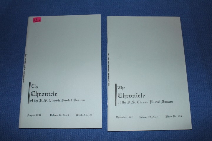 The Chronicle of US Classic Postal Issues Partial year 1997 BlueLakeStamps A