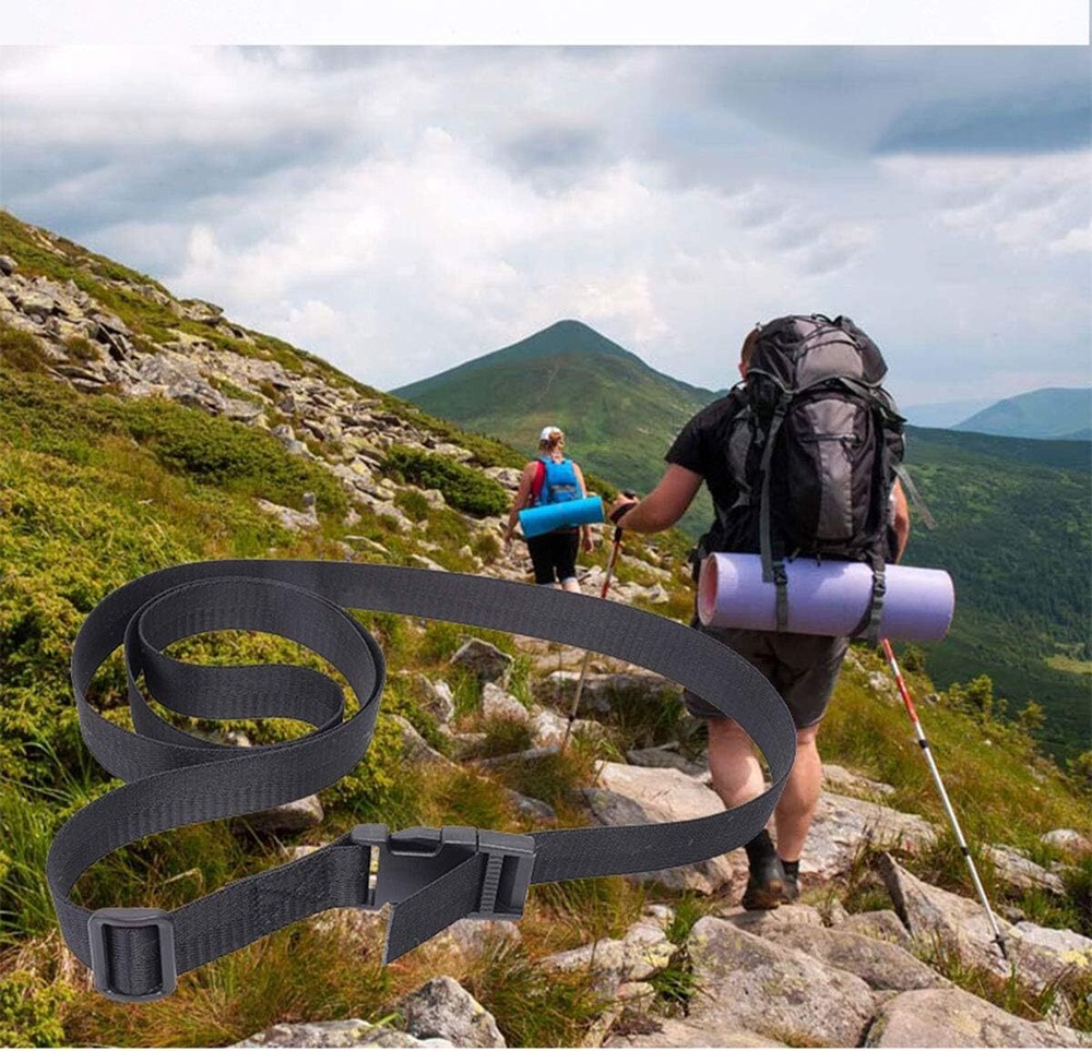 E-outstanding Backpack Accessory Strap 4PCS 1.5x40Inch Black Utility Straps...