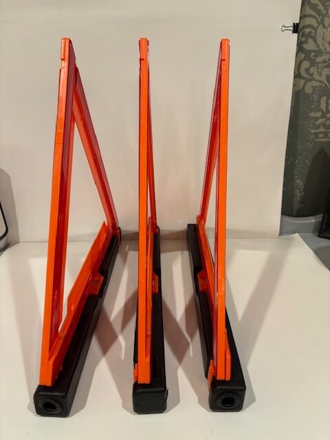 3x James King & Co Emergency Safety Warning Triangle Reflector Model 1005