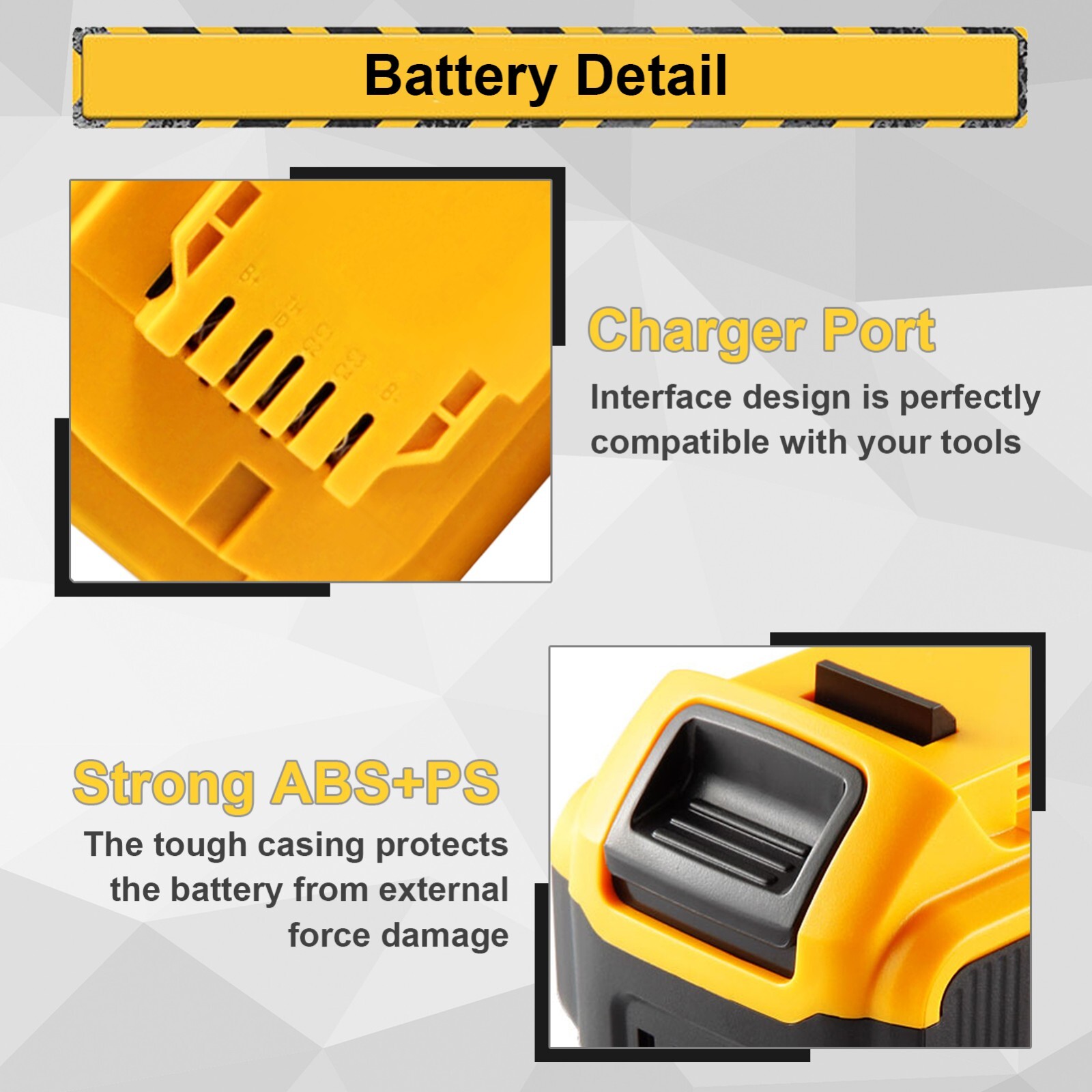 2Pack Lithium Ion Battery For DeWalt 20V 20 Volt Max 8.0AH DCB205 DCB206 DCB200