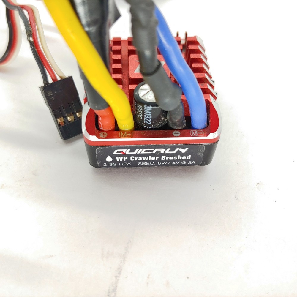 Hobbywing QUICRUN WP 1080 brushed ESC (2-3S) for RC Crawler (Needs wire work)