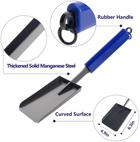 Fireplace Ash Shovel Solid Iron Tool
