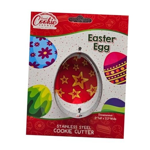 Cookie Cutter – Sharp & Safe Stainless Steel Cooking Utensils – Easter Egg