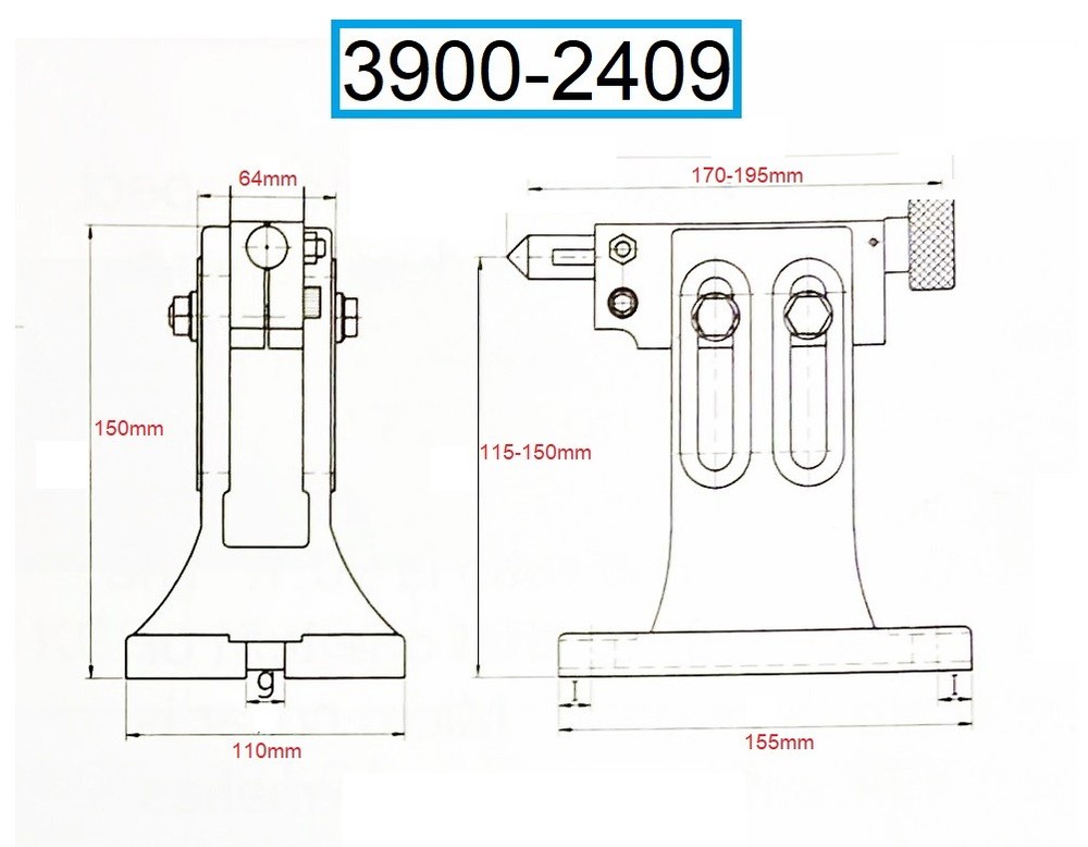 VERTEX ADJUSTABLE TAILSTOCK (3900-2409)