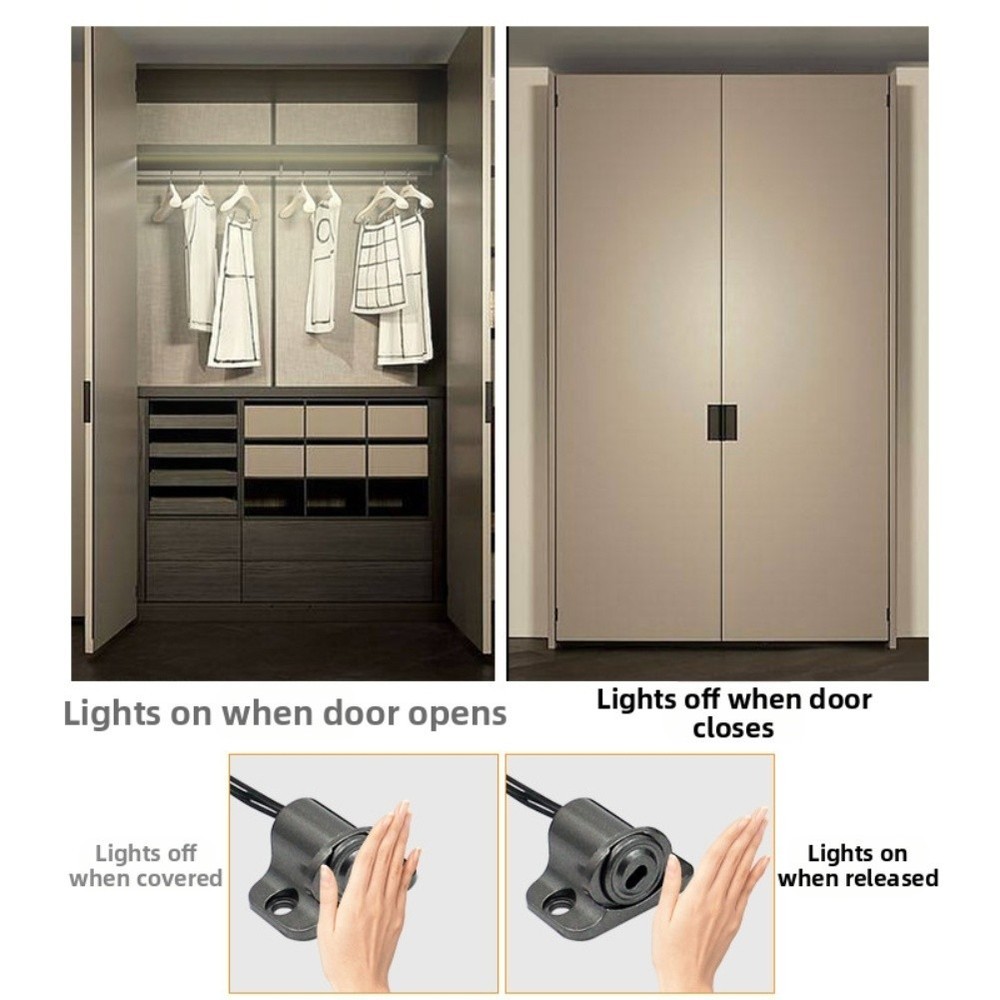 LED Induction Switch Centralized Control for Double Doors Energy Saving 12V 24V
