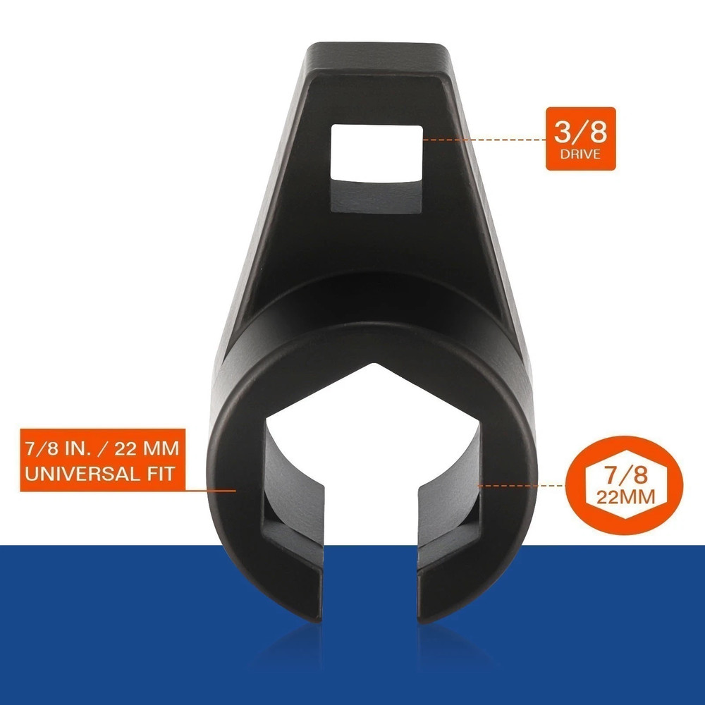 5pcs 22mm Sensor Oxygen Socket Thread Repair Chasers O2 Sensor Tool 1/2" 3/8"