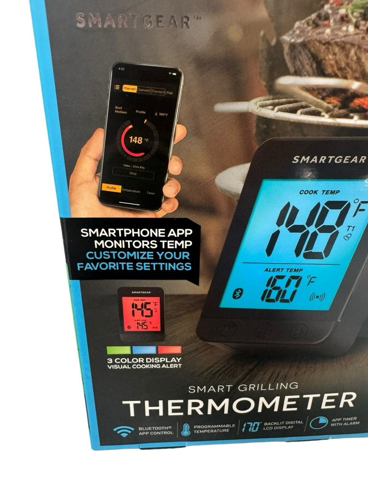 SmartGear Wireless Grilling Thermometer STG-6695-KB