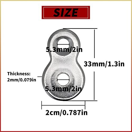 48 Pcs Figure 8 Fastener Steel,Table Top Fasteners - Heavy Duty Hardware Desk