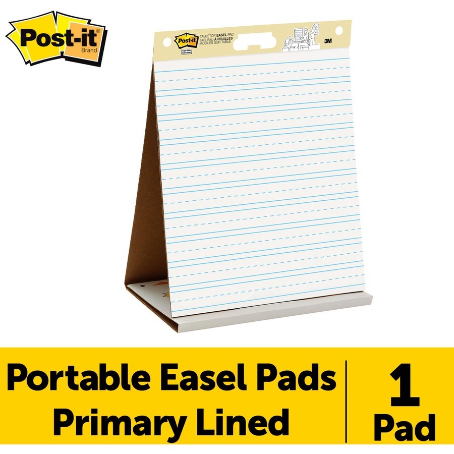 3M 563PRL Post-it Tabletop Easel Pad 20 Sheets 20"x23" White