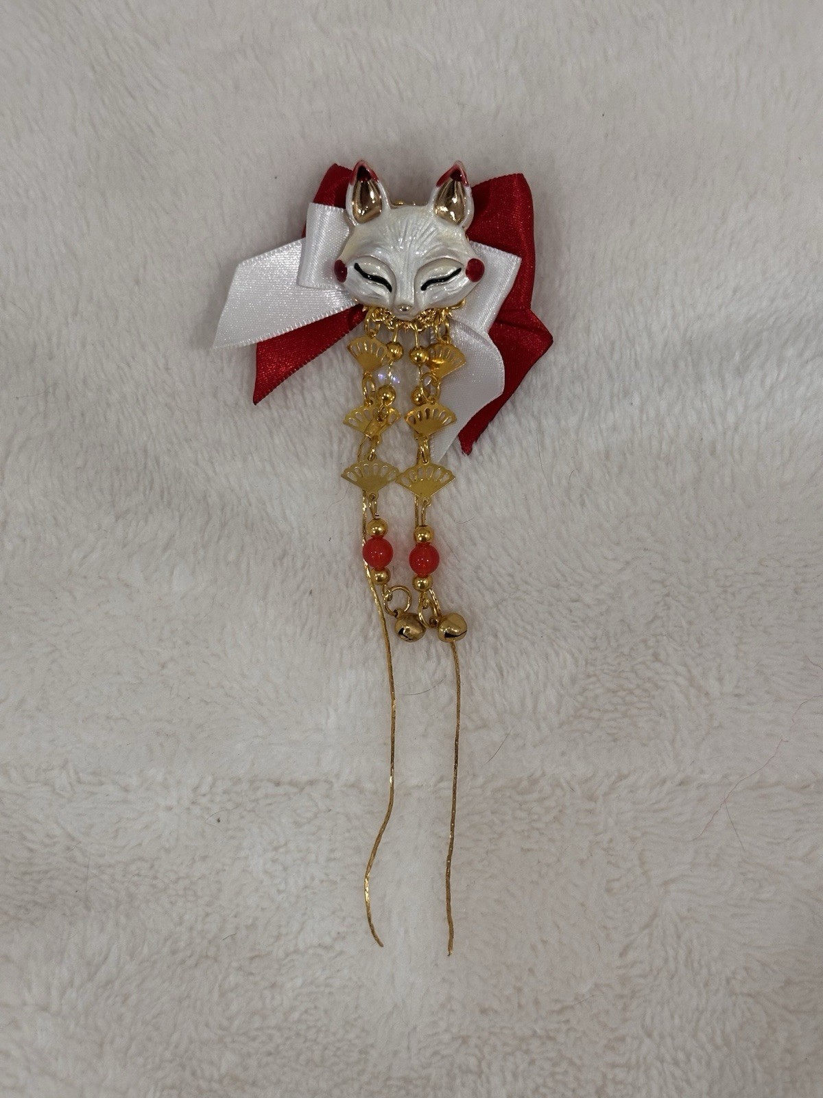 Authentic Catzo Club Cosplay Anime Inari Kitsune Ears & Tail set With Clip