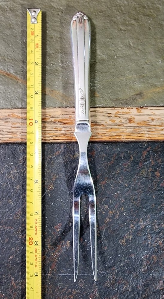 ✅️ c1939 CLARIDGE/ STARLIGHT/ STRATFORD/ HOSTESS "8 3/8" CARVING 🍠 FORK
