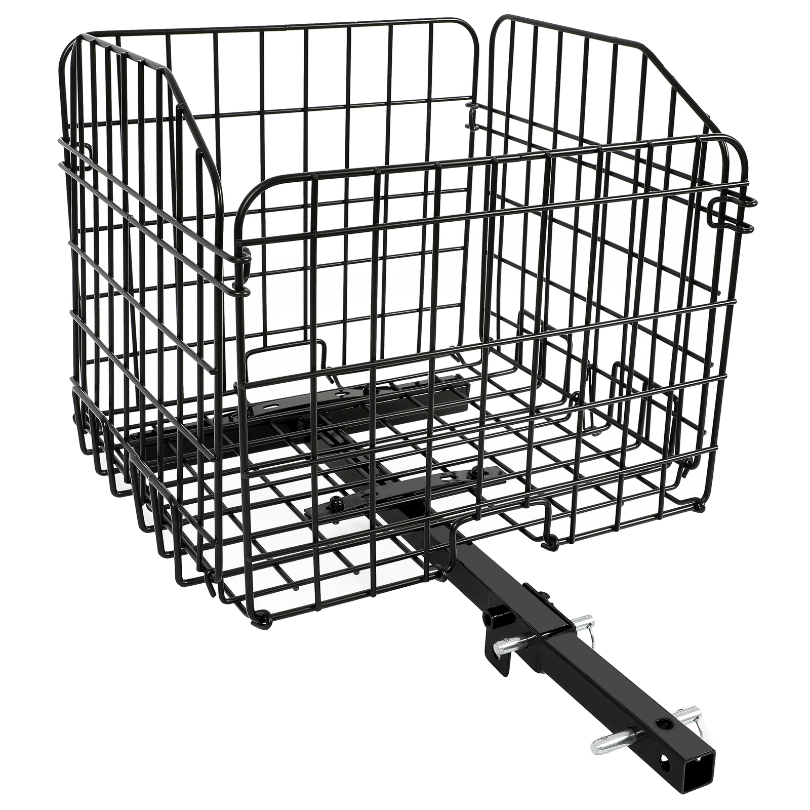 Folding Rear Basket Accessory For Mobility Scooters Power Chairs w/Hitch Receive