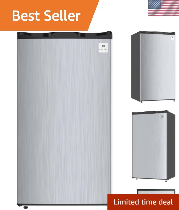 Mini Refrigerator, Compact Freezer Compartment, Adjustable Thermostat Control...