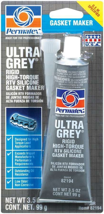 Permatex 82194 3 5 Oz Ultra Grey Gasket Maker
