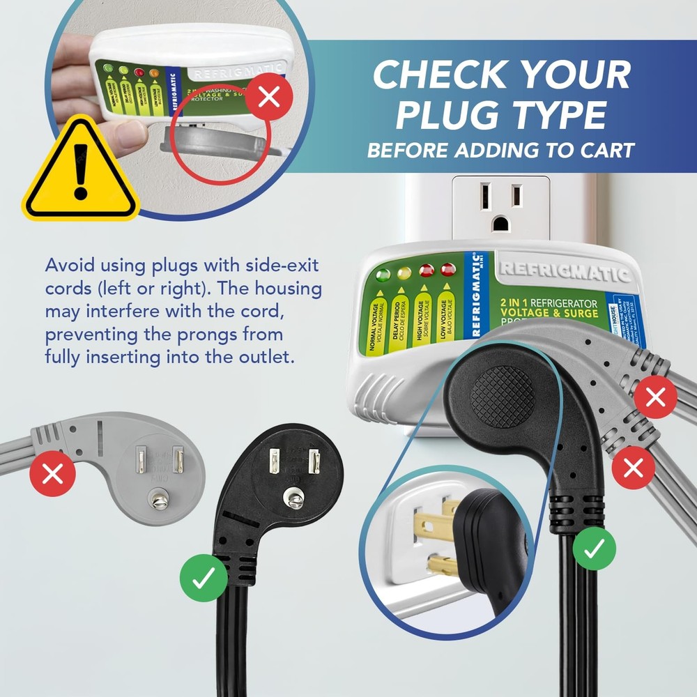 Refrigmatic WS-36300 Electronic Voltage & Surge Protector for White