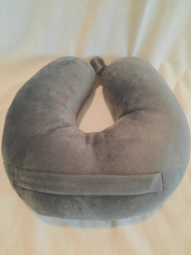 Soft and Supportive Travel Pillow - Snap Closure