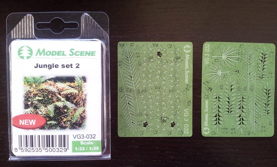 Model Scene 1/32, 1/35 Jungle set 2