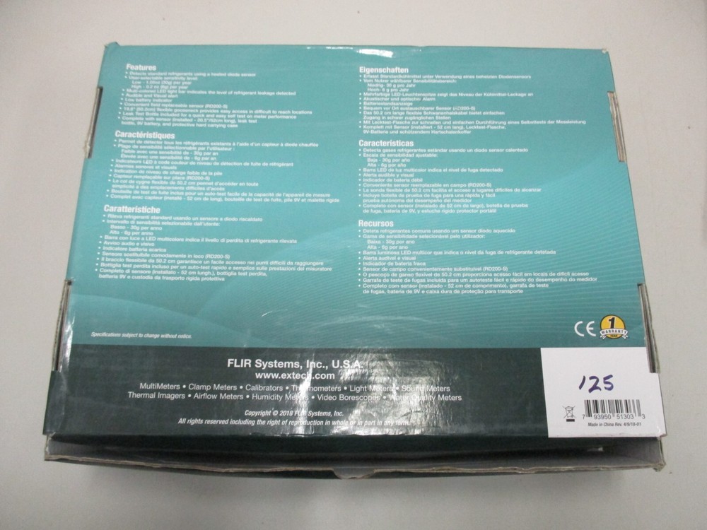 Extech Instruments RD200 Refrigerant Leak Detector