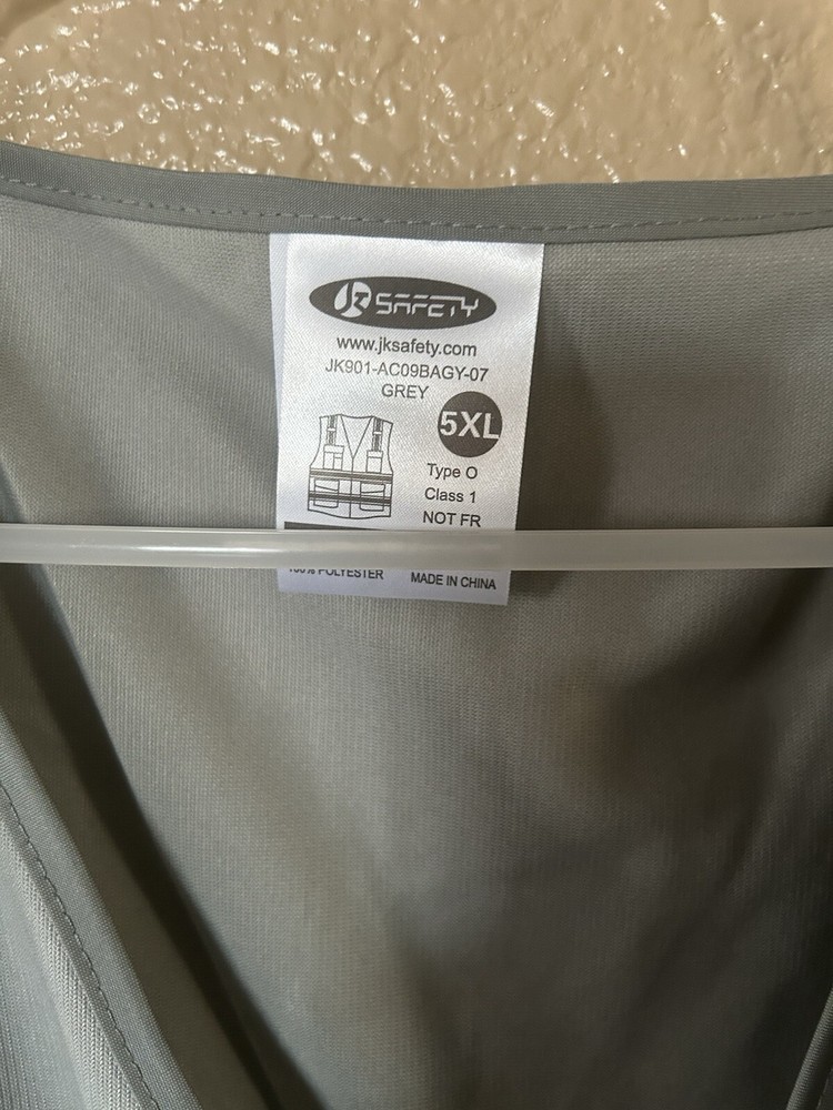Two Tone High Visibility Dark Gray Safety Vest