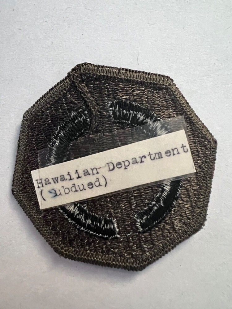 Hawiian Department Command Subdued Patch