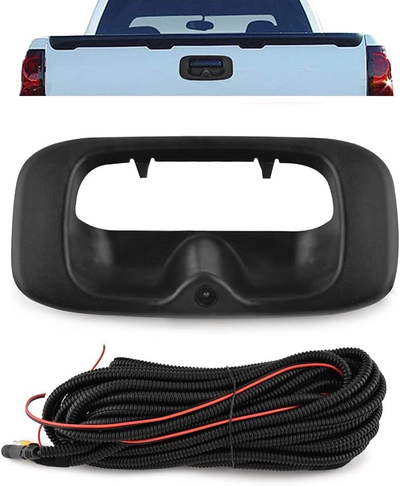 HD Tailgate Handle Backup Camera w/Wire for 1999-2006 Chevy Silverado GMC Sierra