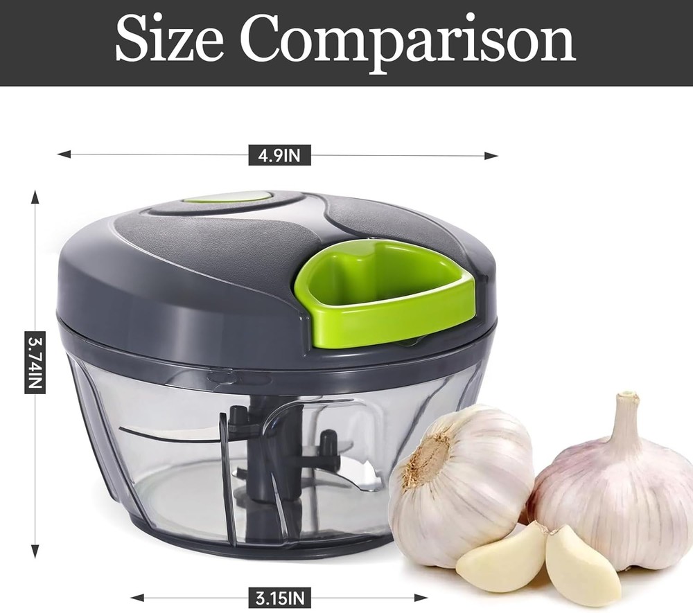 Efficient 500ml Hand String Vegetable Chopper - Perfect for Quick Meal Prep