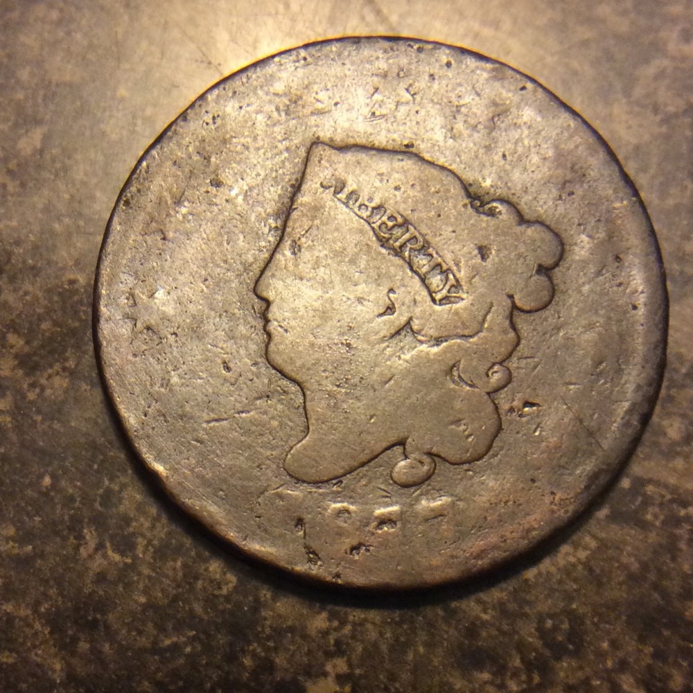 1827 LARGE CENT LOW GRADE A-42 FREE SHIPPING