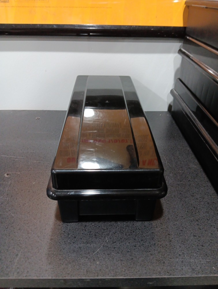 Cassette Tape Plastic Boxes With Lids Stackable Alpha Vintage Tape Storage