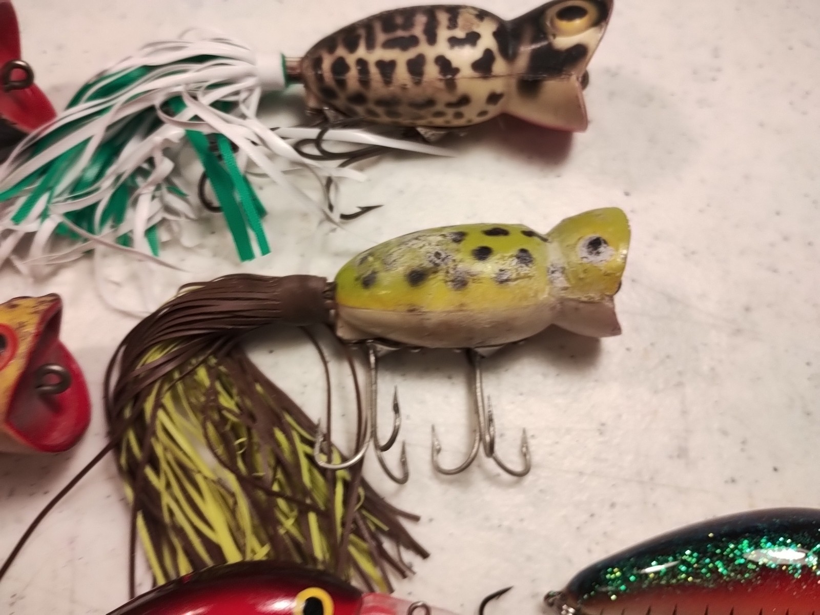 Lot of 9 Hula Popper & Crankbait Fishing Lures
