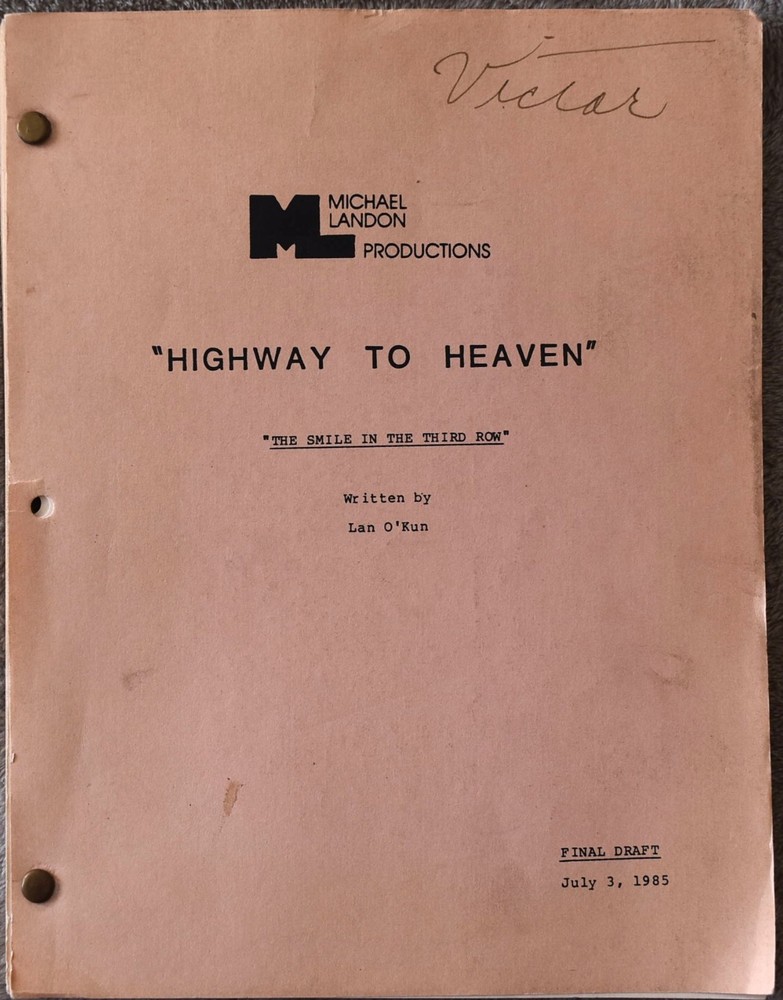 1985 Highway to Heaven (The Smile in the Third Row) Original Final Draft Script