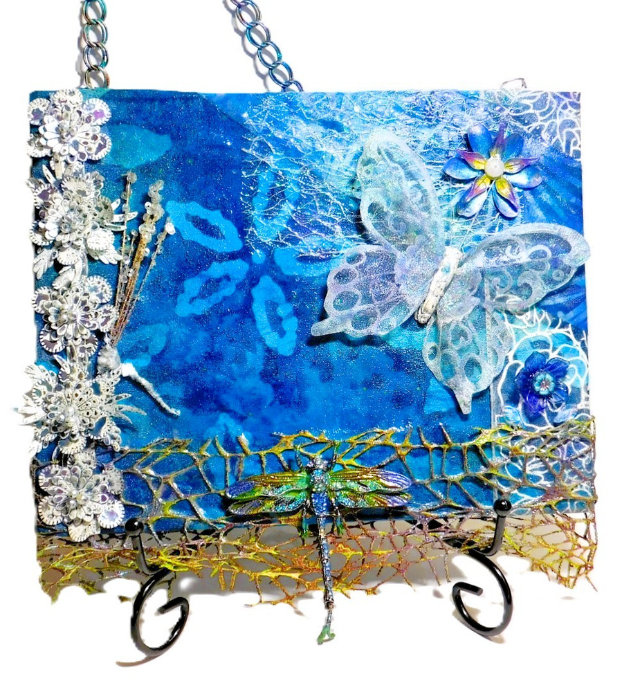Unique Mixed Media Hanging Art Boards