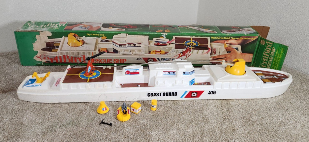 Mattel Vertibird Coast Guard Rescue Ship** Great Working****