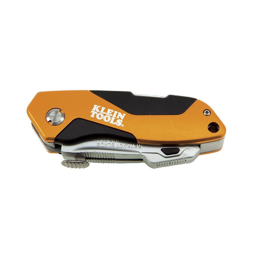 Klein Tools Auto Loading Folding Retractable Utility Knife with Razor Blade