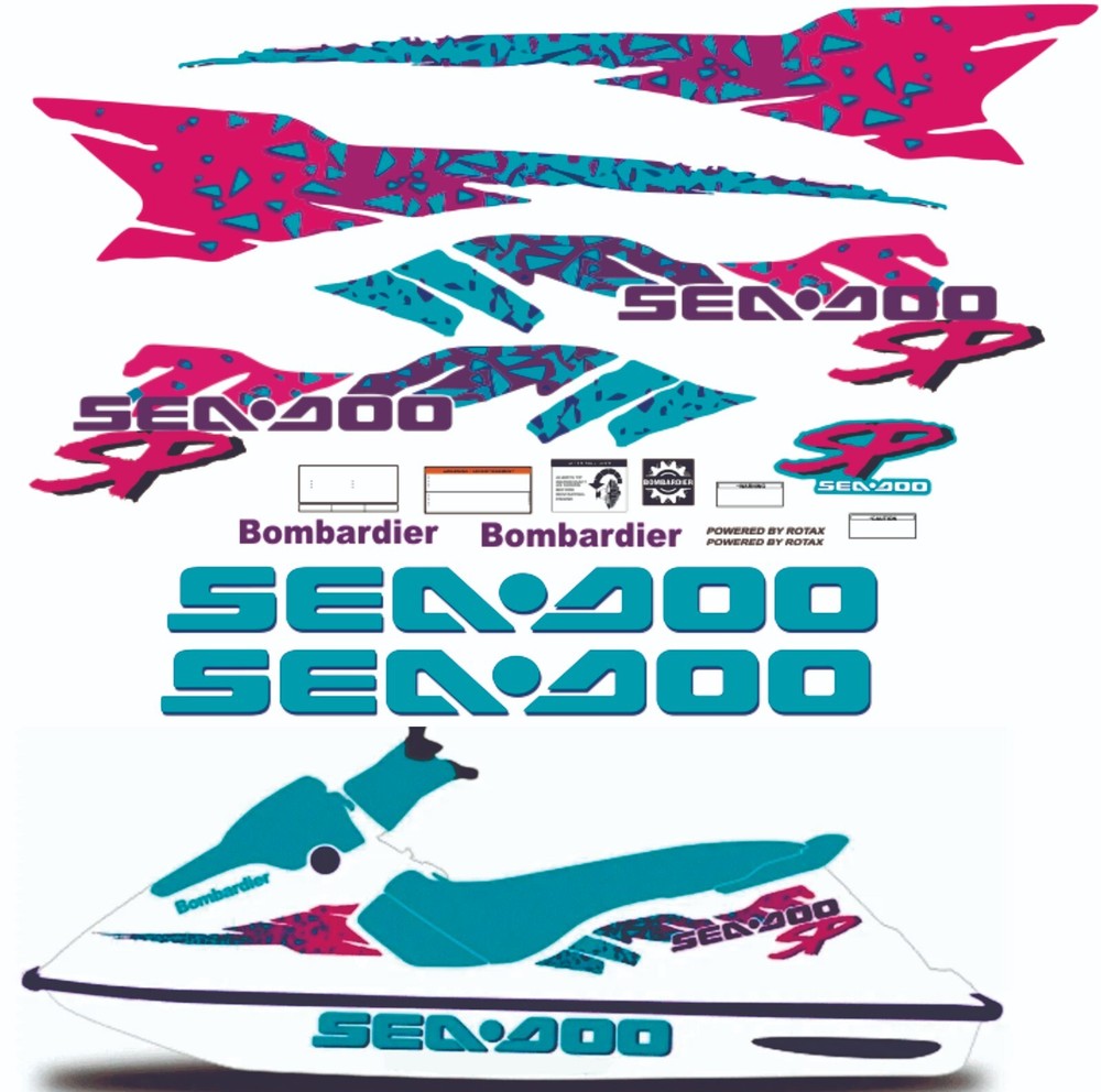 SEADOO SP 1995 Graphics / Decal / Sticker Kit CUSTOM