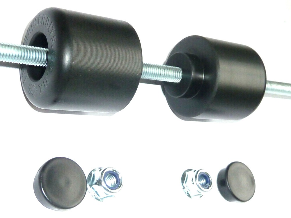 BMW K1200S FRONT WHEEL CRASH BOBBINS BUNGS PADS SAVERS PUCKS KNOBS PROTECTOR