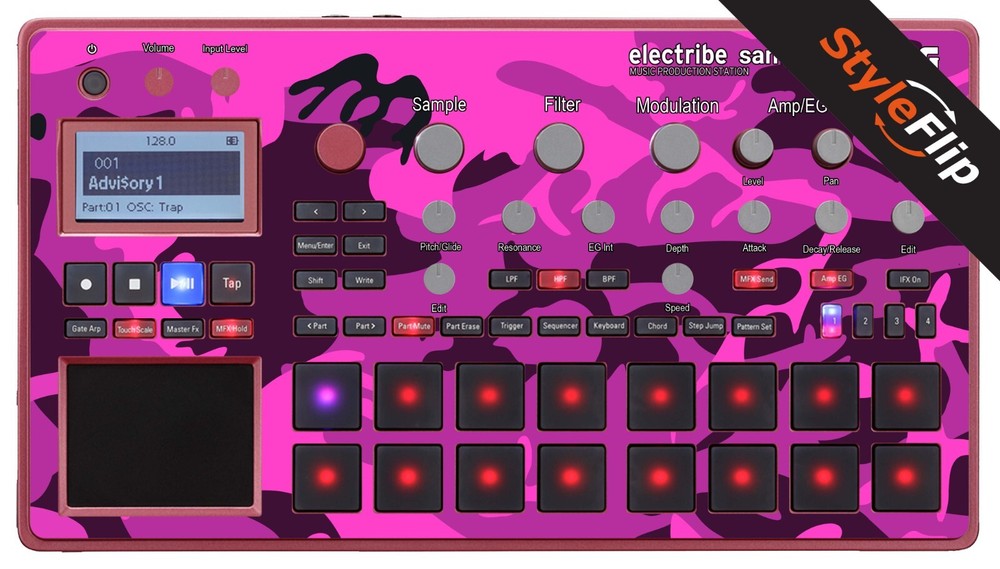 Korg Electribe Sampler | Pink Camo | Protective Decal | StyleFlip Skins