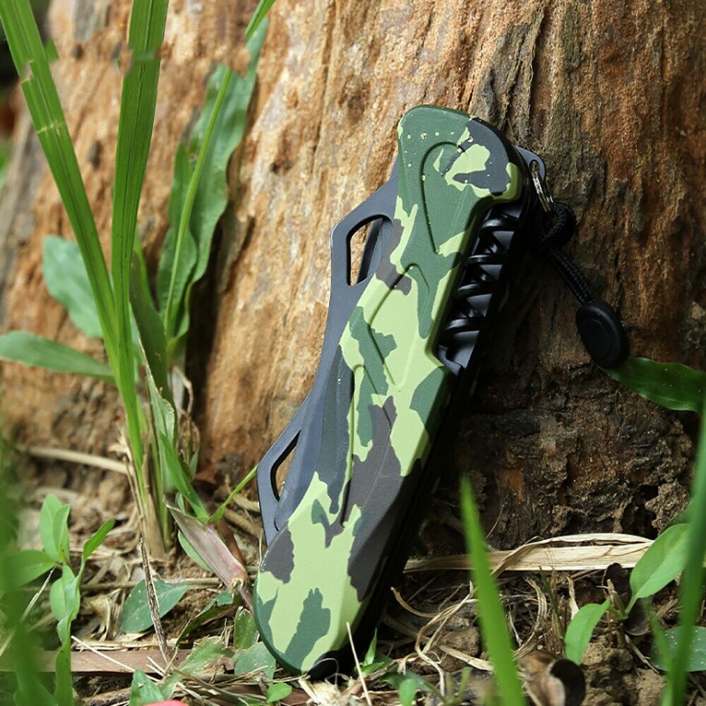 Folding Army Military Pocket Survival Bug Out Bush Knife Blade Multi Function