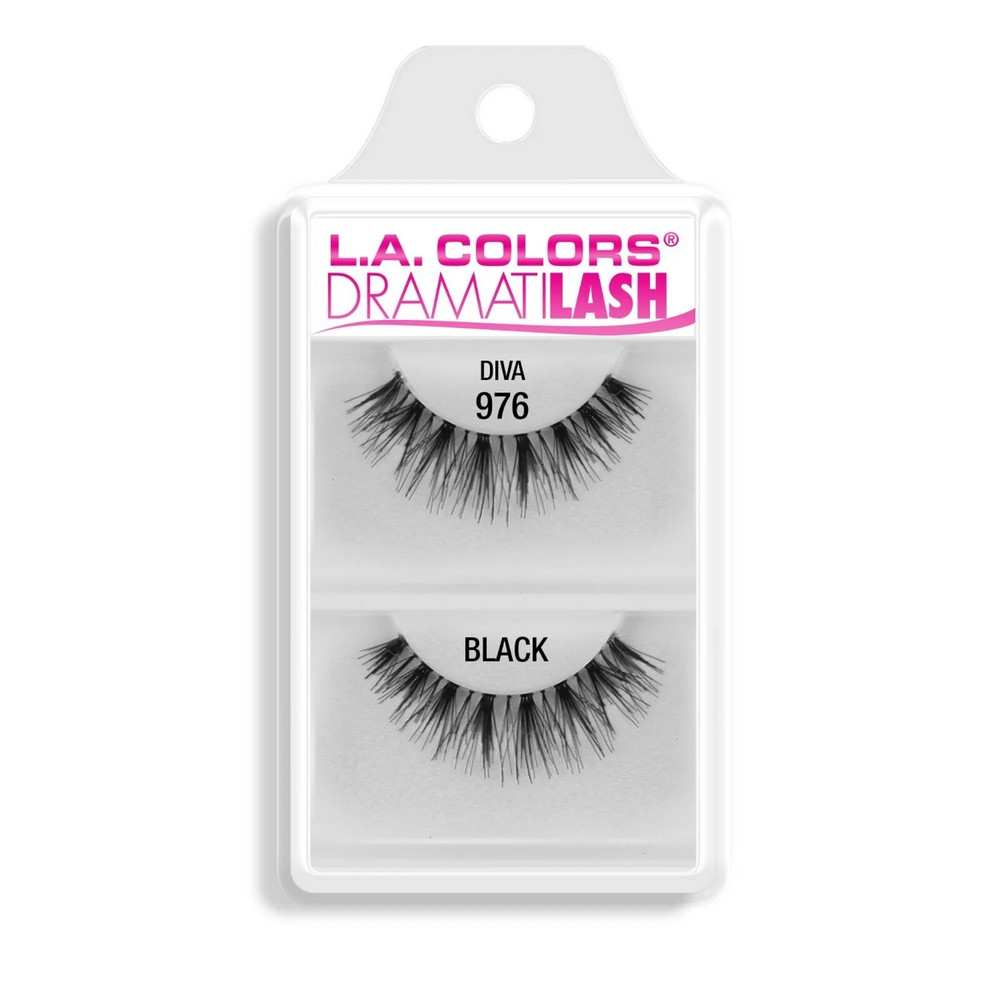 LA Colors Dramatilash False Eyelashes, 976 Diva - 12 PACK