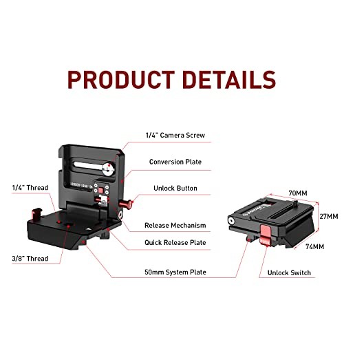 QR Plate,Camera Bracket Horizontal and Vertical Plate,L Shape Quick HV-01