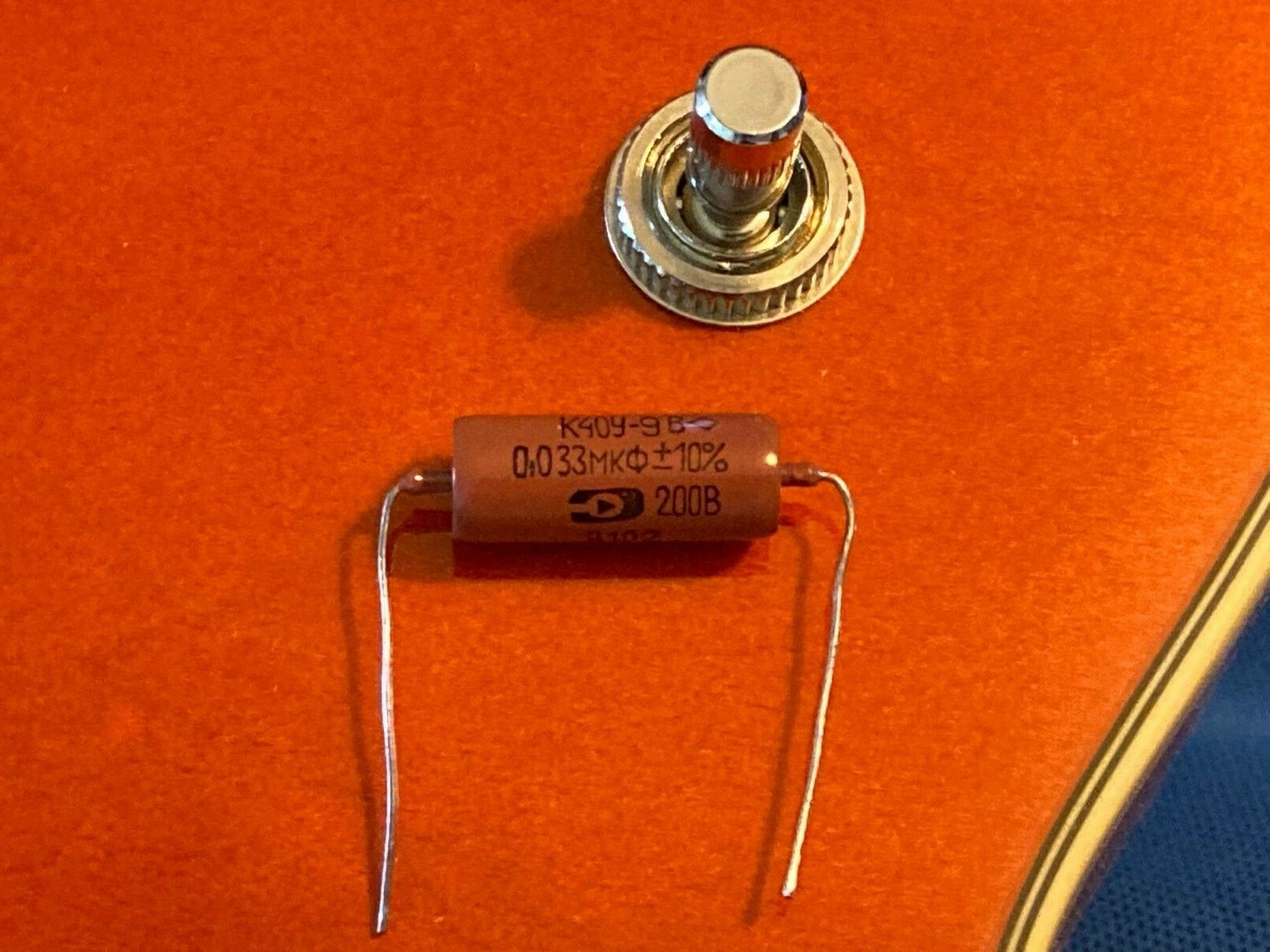 Vintage PIO Guitar Tone Cap .033uf K40Y-9 B Aged NOS Paper In Oil