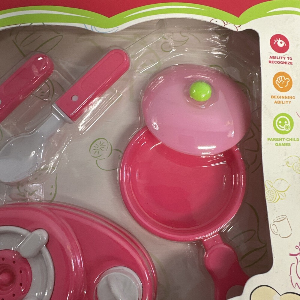 Kitchen Toy tool set kids Ags 3+ Tiny kitchen make beleive accessories Pan egg b