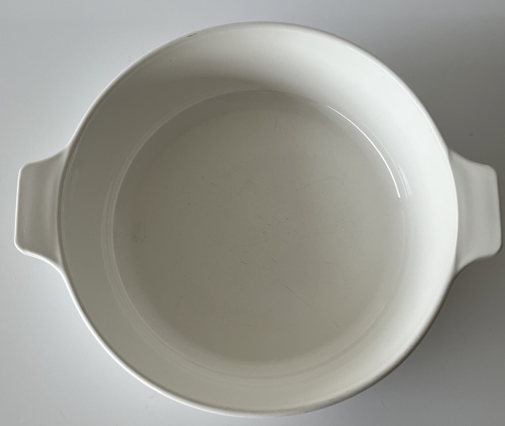 CorningWare Buffet Server 1 Qt. B-1 White Round Vintage 1960's