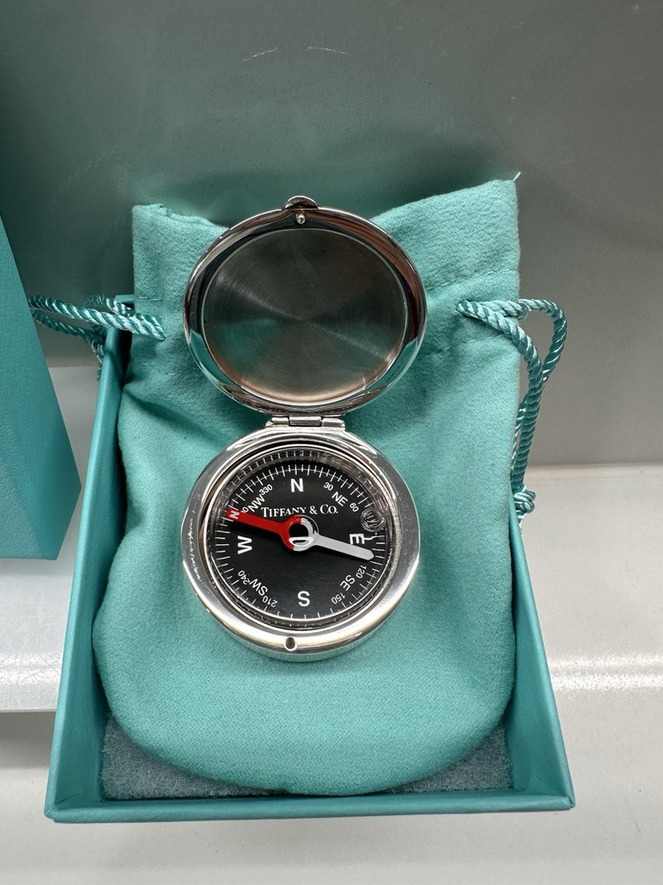 Tiffany & Co. Sterling Silver Round Compass "1837 Collection"