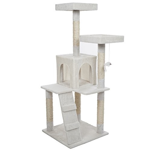 Penthouse Sleep & Play Cat Tree, 4', White