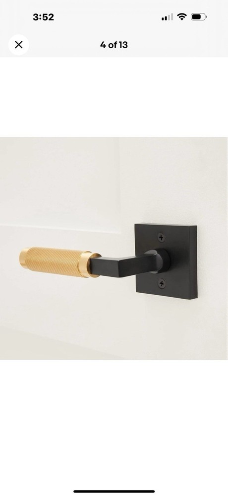 Geneva Model Solid Brass Lever Single Side Non-Turning Dummy Door Handle, Matte