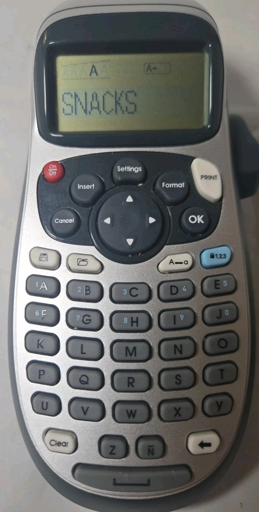 Dymo LetraTag Handheld Label Maker + 1 Pack Sealed Dymo Label Refills - Tested