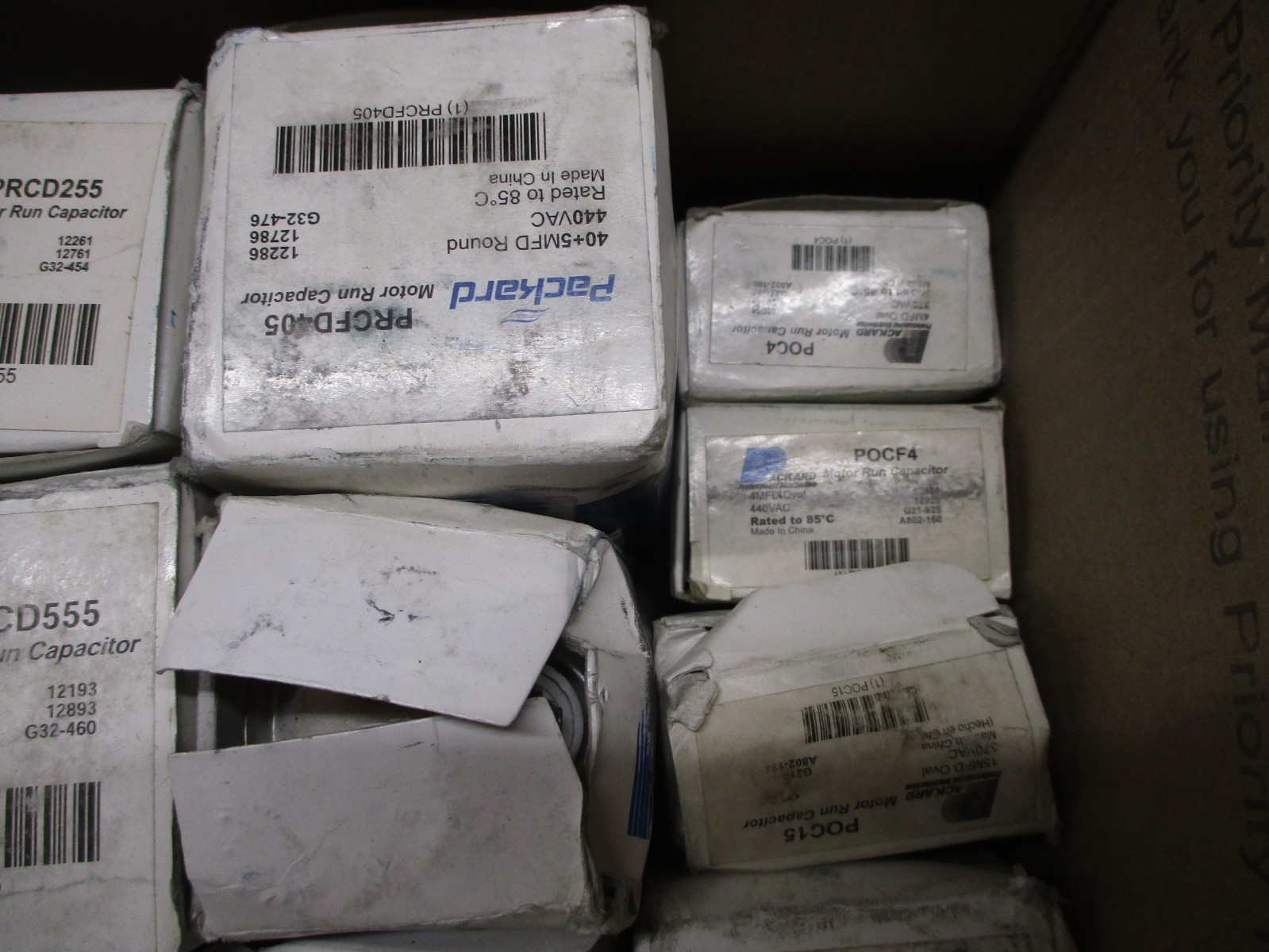 LOT OF 29 NOS PACKARD MOTOR RUN CAPACITORS PRCFD405 POCF40 POC4 HVAC