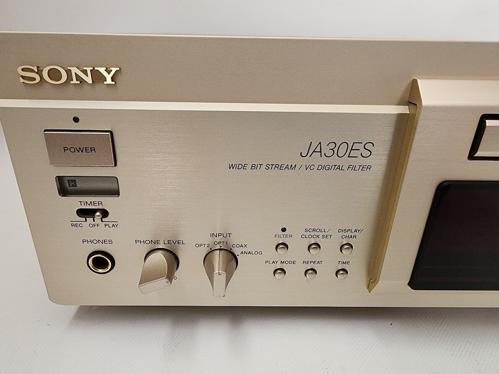 SONY MDS-JA30ES MD MiniDisc Deck Tested Working